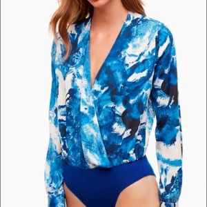 New with tags - Aritzia Talula Blue Bodysuit -